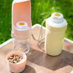 ROAM Bottle showing the water trough and separate food cup